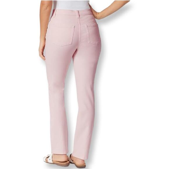 Gloria Vanderbilt Amanda High Rise Tapered Jean Wispy Pink - Picture 2 of 8